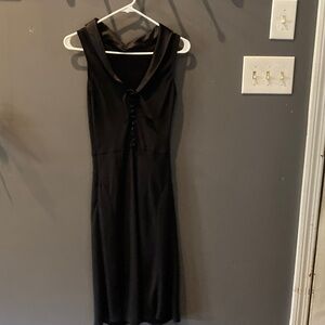 The limited beautiful classy black sleeveless dress size 4 EUC